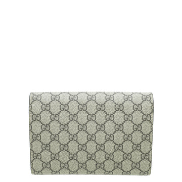 Gucci Ebony GG Supreme Dionysus Chain Wallet