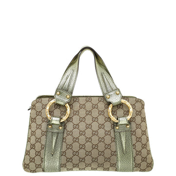 Gucci Bicolor Metal Bamboo Tote Bag