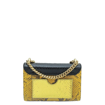 Gucci Tricolor Python Padlock Chain Small Bag