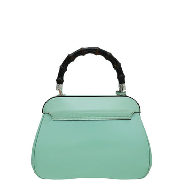 Gucci Mint Lady Lock Bamboo Top Handle Bag
