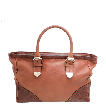 Gucci Brown GG Guccissima Trim Large Signoria Tote Bag
