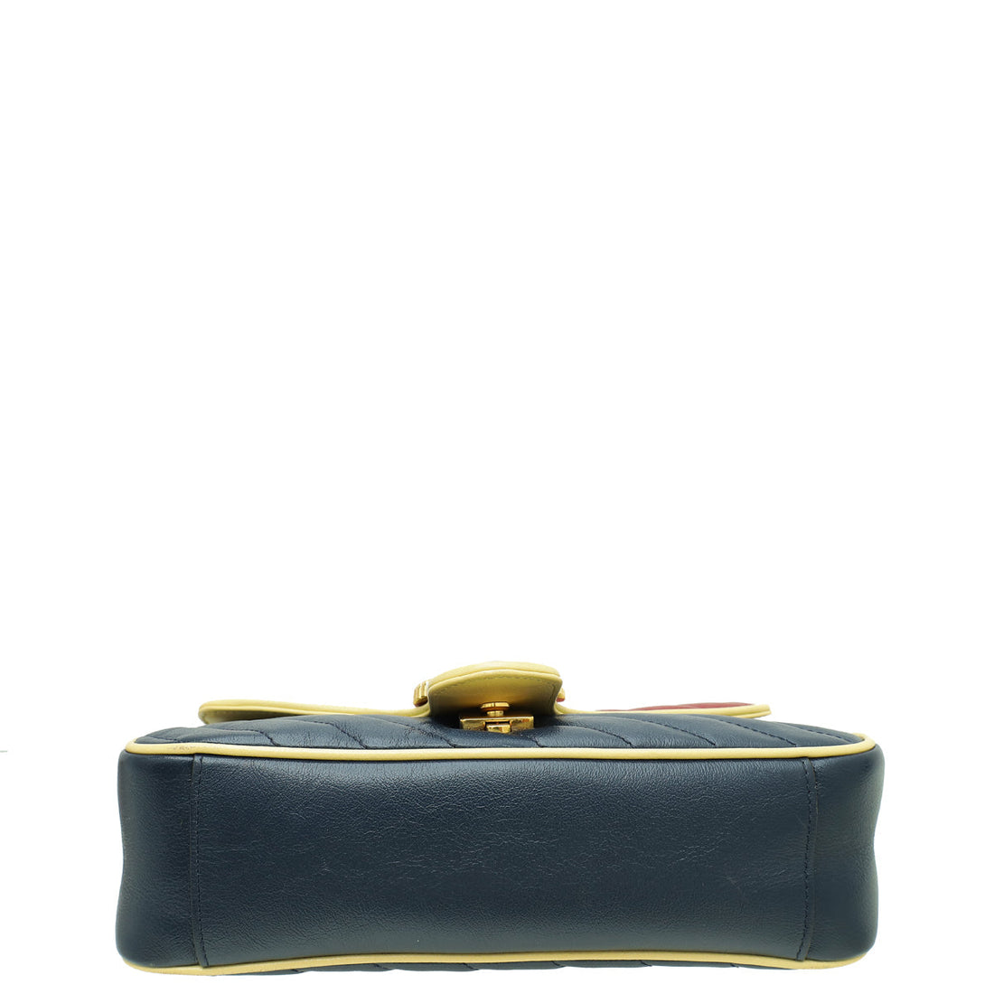 Gucci Tricolor GG Torchon Marmont Flap Small Shoulder Bag