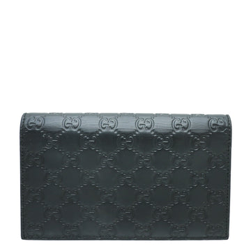 Gucci Black GG Signature Chain Wallet