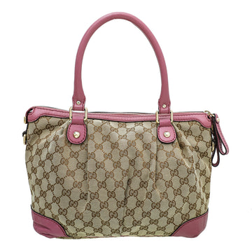 Gucci Bicolor Monogram Sukey Top Handle Bag