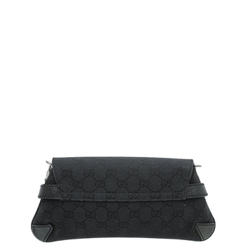 Gucci Black GG Horsebit Pochette Bag