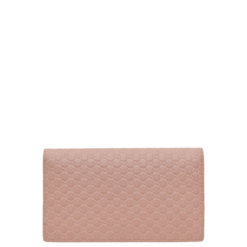 Gucci Dust Pink GG Microguccissima Strap Wallet