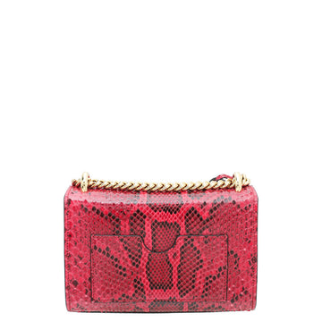 Gucci Red Python Padlock Small Shoulder Bag