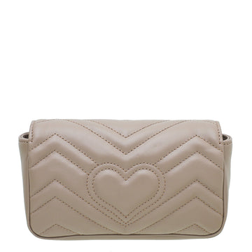 Gucci Dusty Pink GG Marmont Super Mini Bag