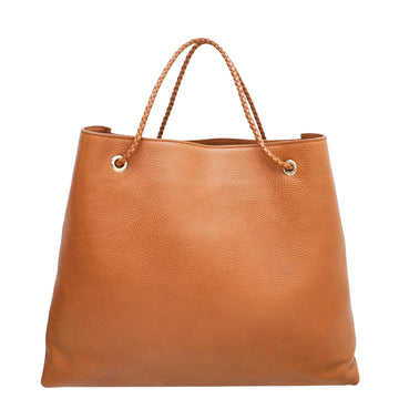 Gucci Brown Braided Handle Gifford Tote Bag