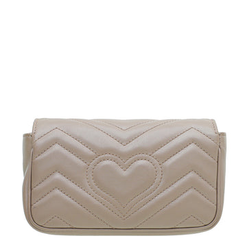 Gucci Dusty Pink GG Marmont Super Mini Bag