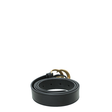 Gucci Black Double G Buckle Belt 40