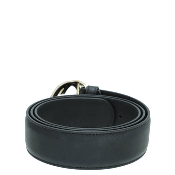 Gucci Black Double G Buckle Belt 38