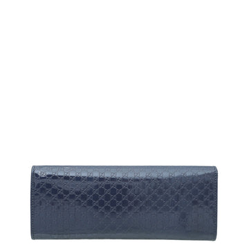 Gucci Blue Violet GG Microguccissima Broadway Small Clutch