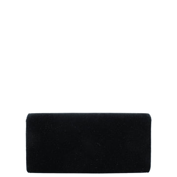 Gucci Black Velvet Dionysus Crystal Clutch