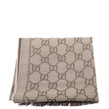 Gucci Brown GG Wool Scarf