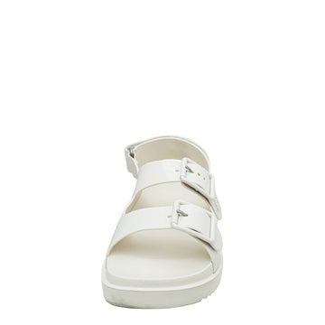 Gucci White Mini Double G Rubber Sandal 36