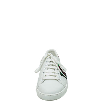 Gucci Tricolor Web Lips Sequins Embroidered Ace Sneakers 36