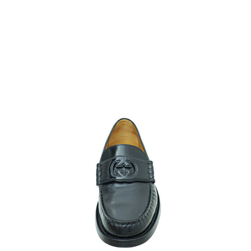 Gucci Black Interlocking G Loafer 37.5