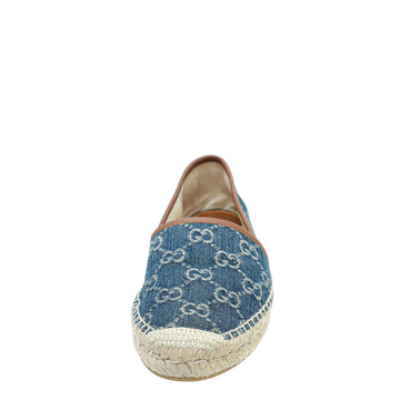 Gucci Navy Blue GG Denim Espadrille 37