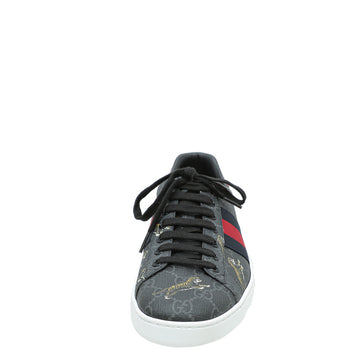 Gucci Black GG Supreme Ace Tigers Sneaker 8