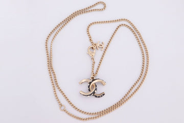 Chanel Small CC Black Polka Dot Necklace
