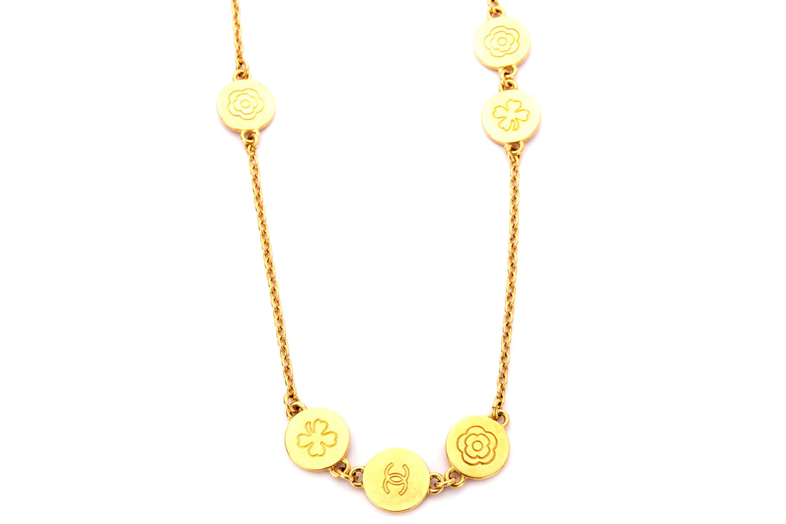 Chanel Vintage Coco Camellia Necklace, no Dust Cover & Box