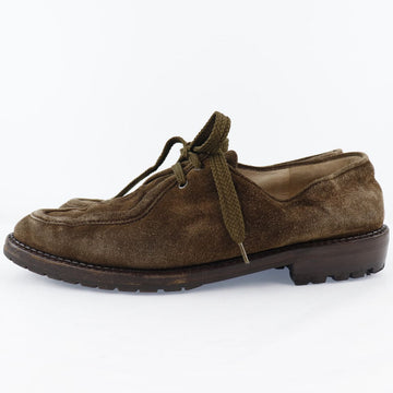 CHANEL Moccasin Suede Brown COCO Mark Women 36 Used