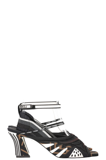 FENDI Freedom Patchwork Heels