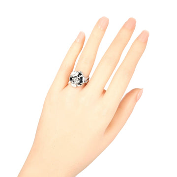 CHANEL Ring K18 white gold White gold Camelia Women Used