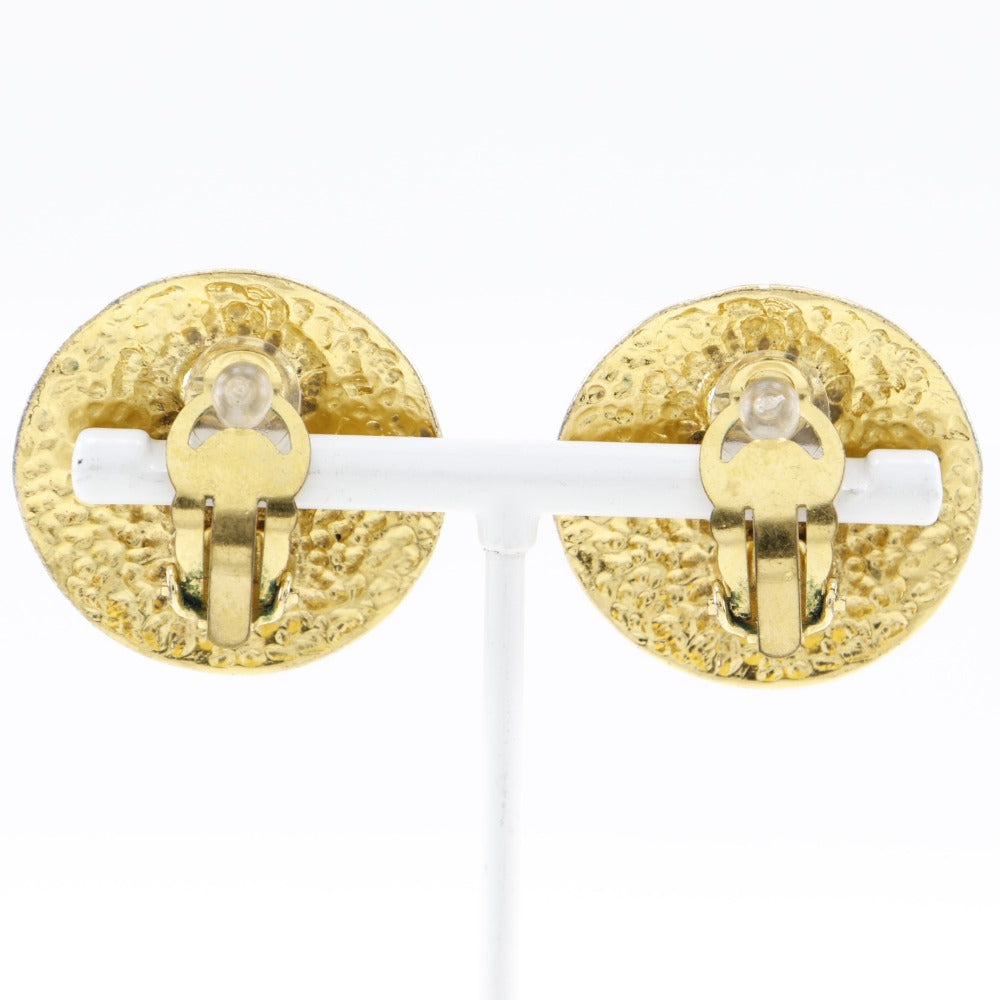 CHANEL Earring Plated Gold gold vintage Matrasse Women Used