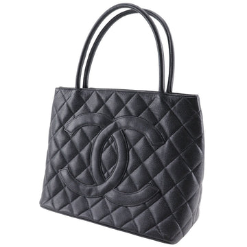CHANEL Tote Bag A01804 Caviar skin black COCO Mark Replica Tote