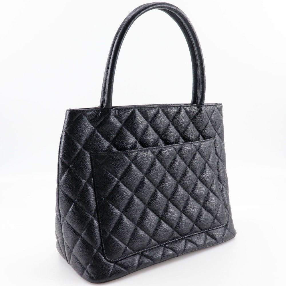 CHANEL Tote Bag A01804 Caviar skin black COCO Mark Replica Tote