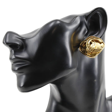 CHANEL Earring Plated Gold gold vintage COCO Mark