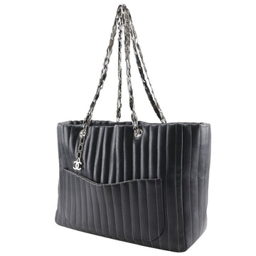 CHANEL Shoulder Bag lambskin black New Mademoiselle Chain bag