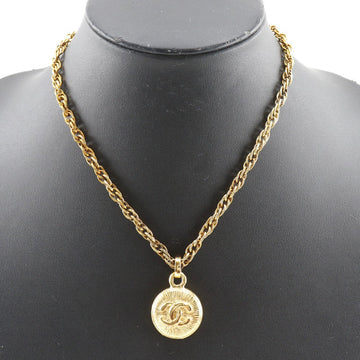 CHANEL Necklace Plated Gold gold vintage COCO Mark