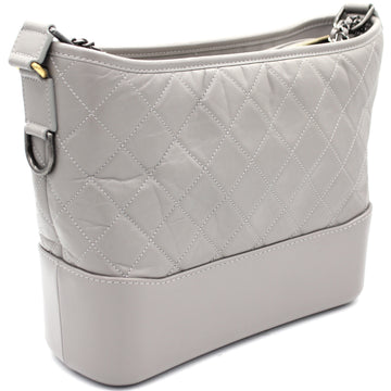 CHANEL 2.55 Double Flap Medium Chain Shoulder Bag Black Lambskin j94