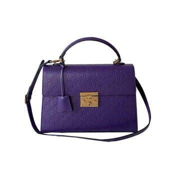 Gucci GG Signature Medium Padlock Top Handle Bag