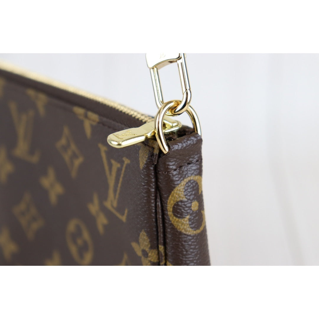 CHANEL Classic Double Flap 10" Chain Shoulder Bag Black Lambskin k49