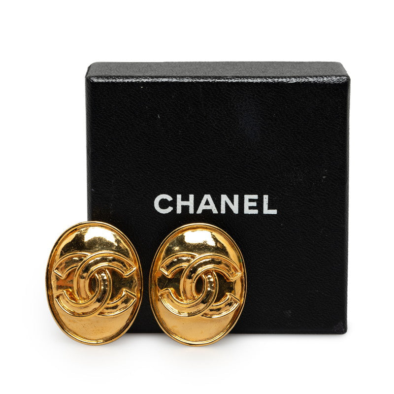 Chanel CC Clip On Earrings  Metal Earrings in Excellent condition