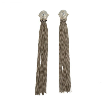 Chanel CC Star Tassel Earrings Metal Earrings in Excellent condition