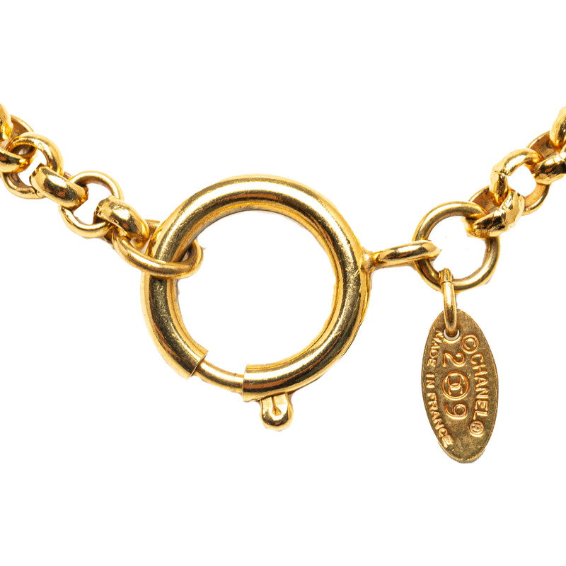 Chanel CC Logo Chain Necklace Metal Necklace in Excellent condition