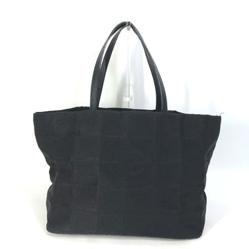 CHANEL Tote Bag A15991 Nylon / leather black CC COCO Mark New Travel Line MM Women Used