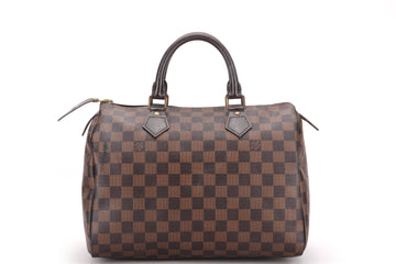 LOUIS VUITTON SPEEDY 30 (SN3171) DAMIER EBENE, NO KEYS, LOCK & DUST COVER