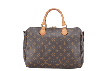 LOUIS VUITTON SPEEDY BANDOULIERE 30 (M41112) BROWN MONOGRAM CANVAS WITH STRAP, LOCK&KEYS AND DUST COVER