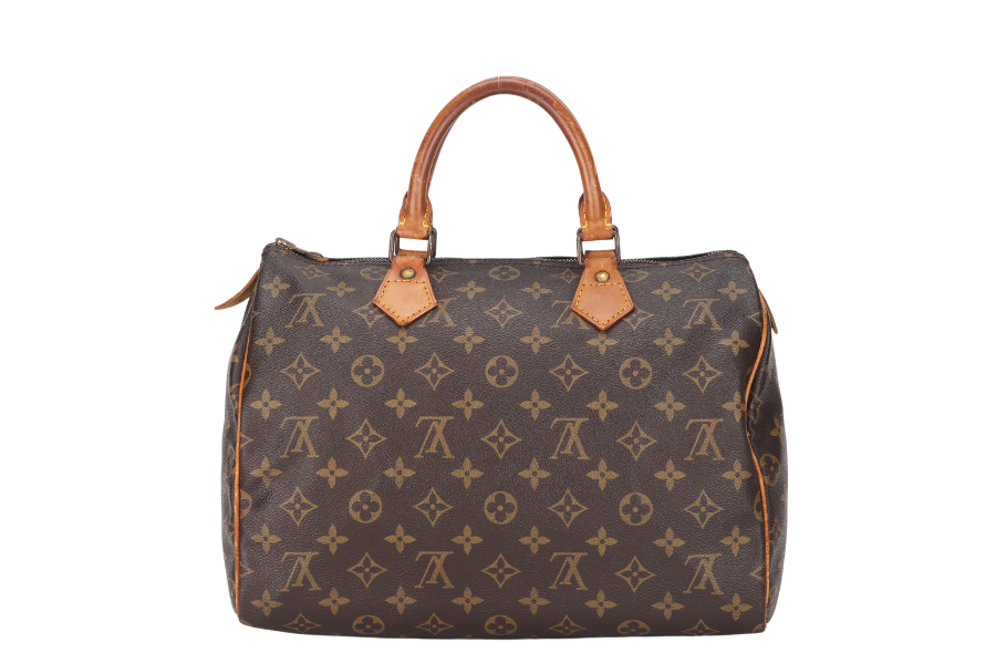 LOUIS VUITTON SPEEDY 30 (M41526) MONOGRAM CANVAS GOLD HARDWARE, NO DUST COVER