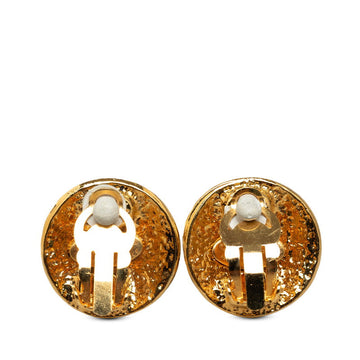 Chanel CC Clip On Earrings Metal Earrings in Excellent condition