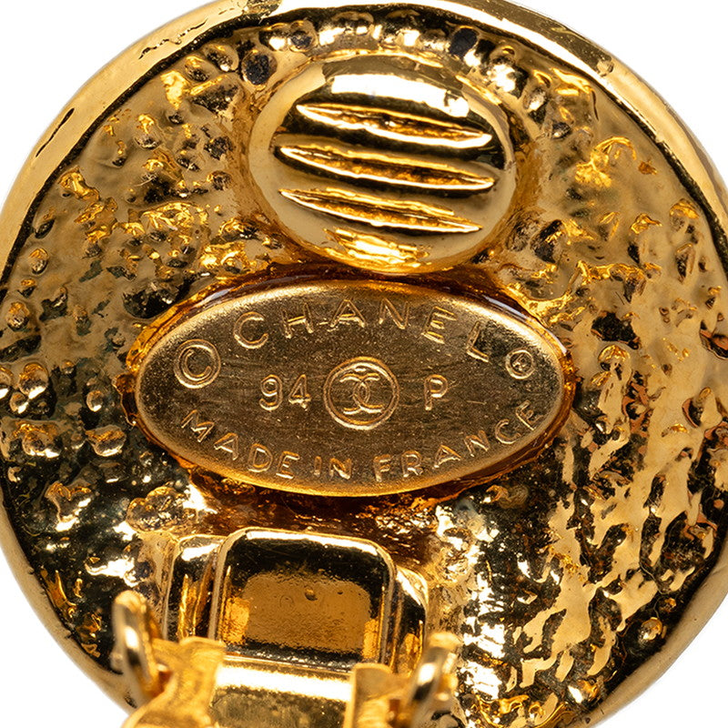 Chanel CC Clip On Earrings Metal Earrings in Excellent condition