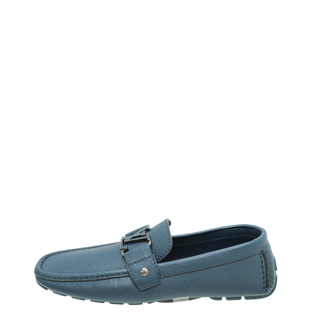 Louis Vuitton Navy Blue Monte Carlo Leather Moccasin 7
