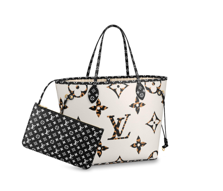 Louis Vuitton | Giant Jungle Monogram Neverfull Ivoire with Pouch | M44716