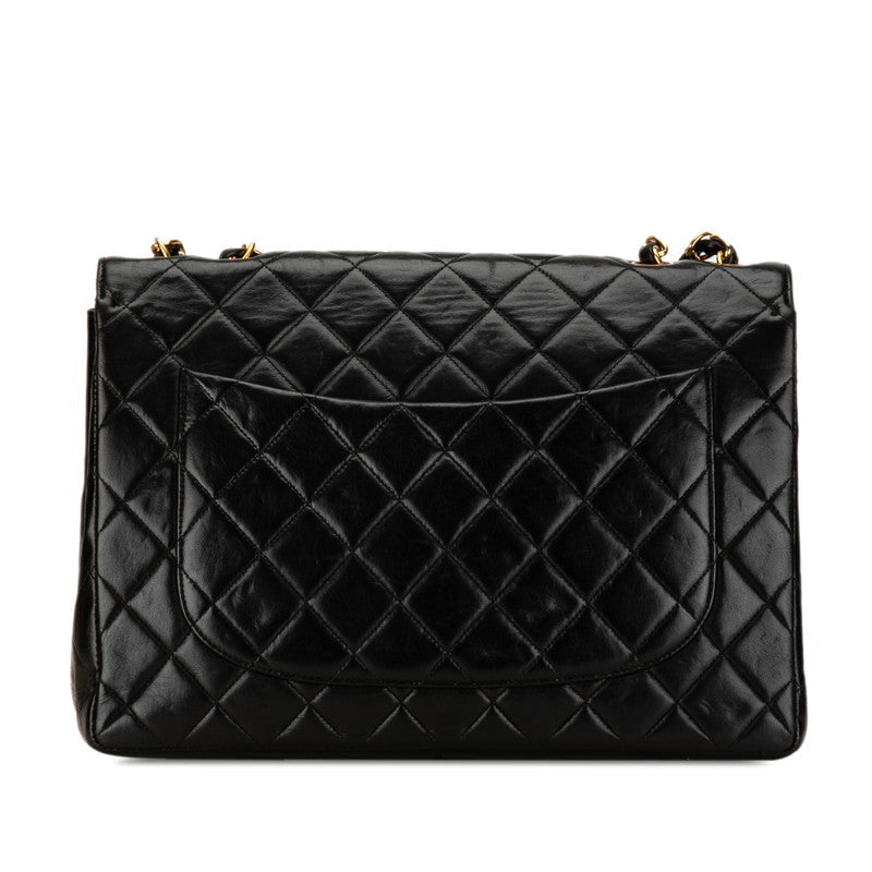 Chanel Jumbo Classic Single Flap Bag Leather Shoulder Bag in Good condition